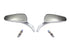Wyatt Gatling Chrome Tribal Teardrop Mirrors with Billet Stems - 34-1541