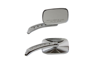 Wyatt Gatling Oval Mirror Set Chrome - 34-1574