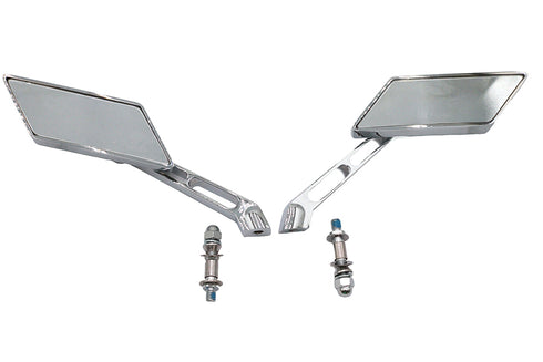 Wyatt Gatling Parallelogram Mirror Set Chrome - 34-1577