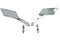 Wyatt Gatling Parallelogram Mirror Set Chrome - 34-1577