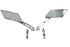Wyatt Gatling Parallelogram Mirror Set Chrome - 34-1577