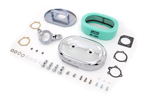 V-Twin Chrome Wyatt Gatling Air Cleaner Assembly - 34-1606