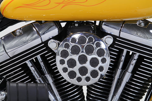 V-Twin Chrome Wyatt Gatling Air Cleaner Assembly - 34-1611
