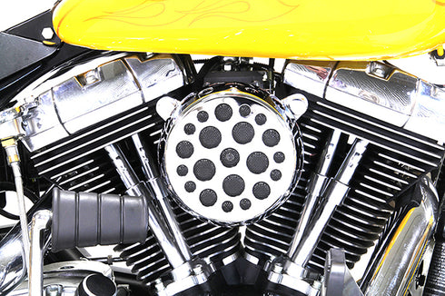 V-Twin Chrome Wyatt Gatling Air Cleaner Assembly - 34-1618