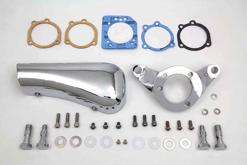 V-Twin Chrome Wyatt Gatling Breather Snoot Assembly - 34-1619