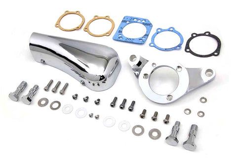 V-Twin Chrome Wyatt Gatling Breather Snoot Assembly - 34-1619