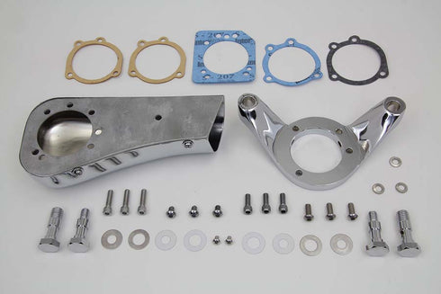 V-Twin Chrome Wyatt Gatling Breather Snoot Assembly - 34-1619