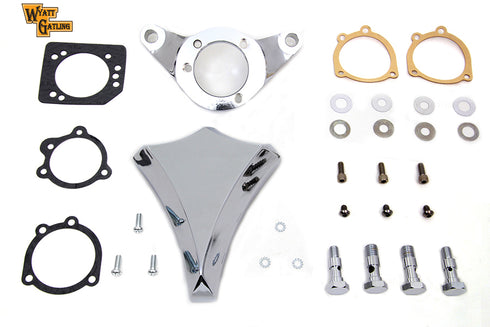 V-Twin Chrome Wyatt Gatling Air Cleaner Assembly - 34-1630