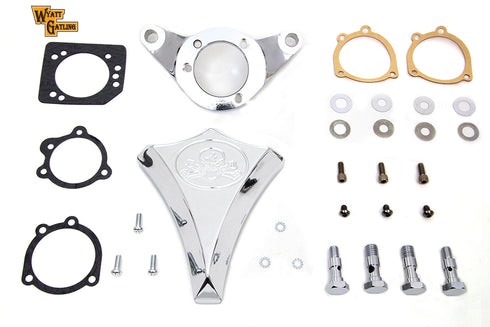 V-Twin Chrome Wyatt Gatling Air Cleaner Assembly - 34-1631