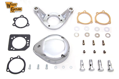 V-Twin Chrome Wyatt Gatling Air Cleaner Assembly - 34-1632