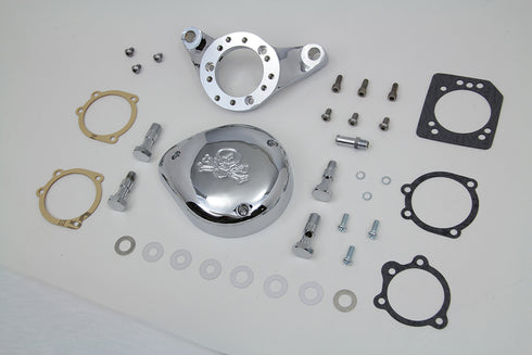 V-Twin Chrome Wyatt Gatling Air Cleaner Assembly - 34-1633