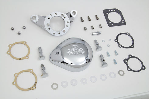 V-Twin Chrome Wyatt Gatling Air Cleaner Assembly - 34-1633