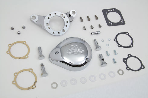 V-Twin Chrome Wyatt Gatling Air Cleaner Assembly - 34-1633
