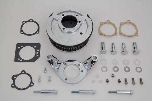 V-Twin Chrome Wyatt Gatling Air Cleaner Assembly - 34-1634