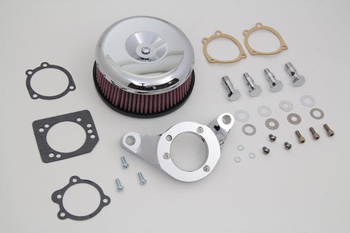 V-Twin Chrome Wyatt Gatling Air Cleaner Assembly - 34-1634