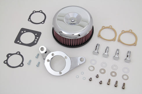V-Twin Chrome Wyatt Gatling Air Cleaner Assembly - 34-1634