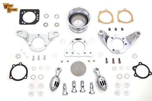 V-Twin Chrome Wyatt Gatling Velocity Stack Assembly - 34-1636