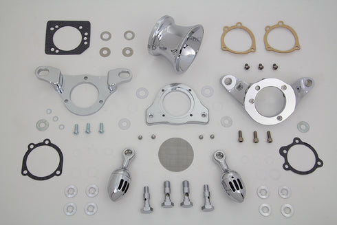 V-Twin Chrome Wyatt Gatling Velocity Stack Assembly - 34-1636