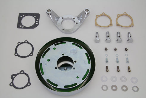 V-Twin Chrome Wyatt Gatling Air Cleaner Assembly - 34-1637