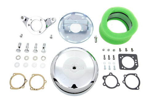 V-Twin Chrome Wyatt Gatling Air Cleaner Assembly - 34-1639