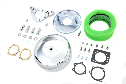 V-Twin Chrome Wyatt Gatling Air Cleaner Assembly - 34-1639