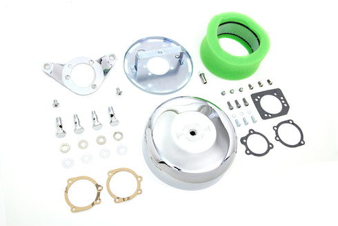 V-Twin Chrome Wyatt Gatling Air Cleaner Assembly - 34-1639