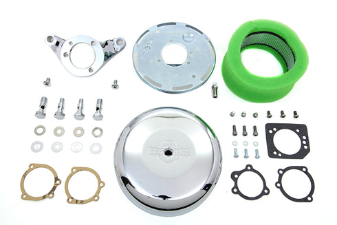 V-Twin Chrome Wyatt Gatling Air Cleaner Assembly - 34-1639