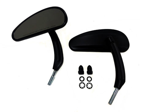 V-Twin Buckshot Mirror Set Black - 34-1647