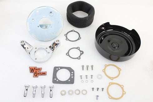 Wyatt Gatling 8 inch Round Air Cleaner Assembly Black - 34-1660