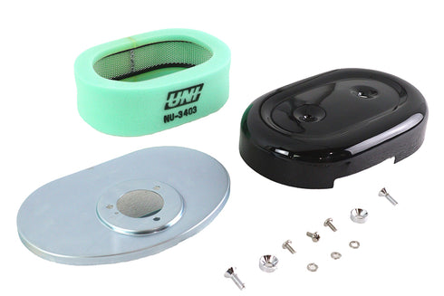 Wyatt Gatling Oval Air Cleaner Assembly Black - 34-1661