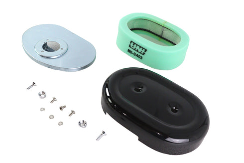 Wyatt Gatling Oval Air Cleaner Assembly Black - 34-1661