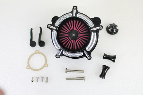 Wyatt Gatling Exposed Filter Air Cleaner Kit Black - 34-1673