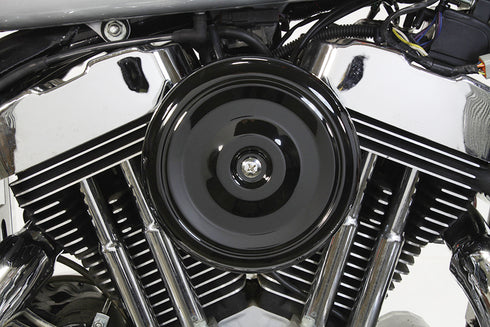 V-Twin Black Wyatt Gatling Air Cleaner Assembly - 34-1681