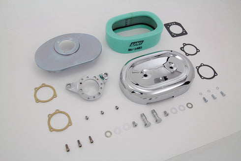 V-Twin Chrome Wyatt Gatling Air Cleaner Assembly - 34-1686