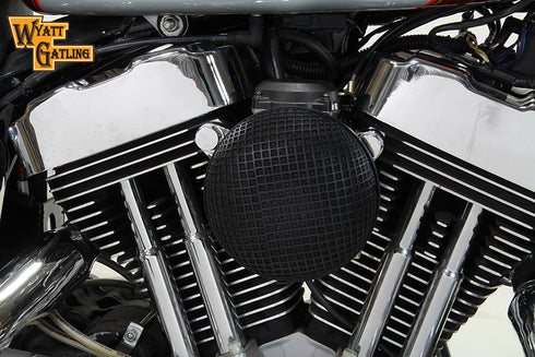 V-Twin Black Wyatt Gatling Air Cleaner Assembly - 34-1687
