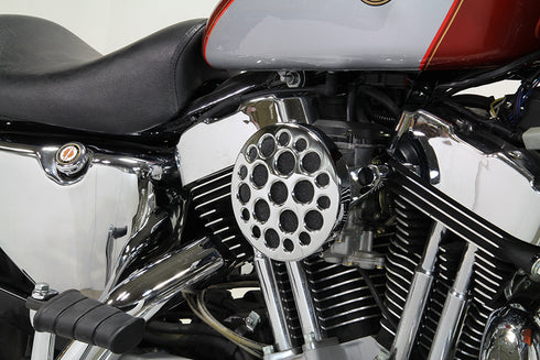 V-Twin Chrome Wyatt Gatling Air Cleaner Assembly - 34-1691