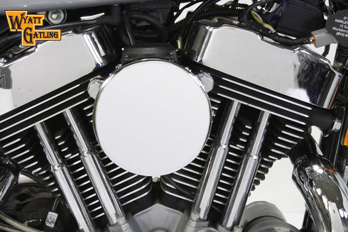 V-Twin Chrome Wyatt Gatling Air Cleaner Assembly - 34-1692