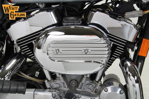 V-Twin Chrome Wyatt Gatling Air Cleaner Assembly - 34-1693