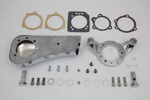 V-Twin Chrome Wyatt Gatling Breather Snoot Assembly - 34-1699