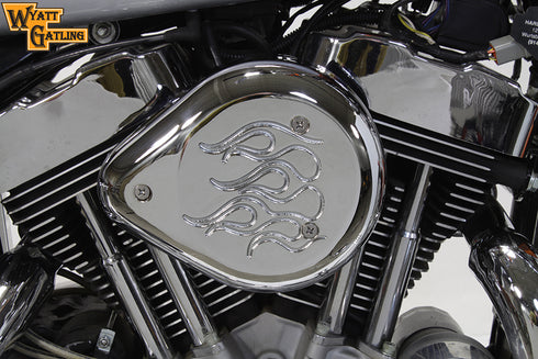 V-Twin Chrome Wyatt Gatling Air Cleaner Assembly - 34-1702