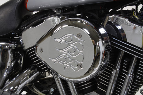 V-Twin Chrome Wyatt Gatling Air Cleaner Assembly - 34-1702