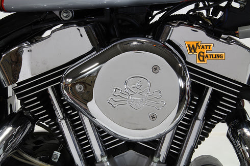 V-Twin Chrome Wyatt Gatling Air Cleaner Assembly - 34-1704