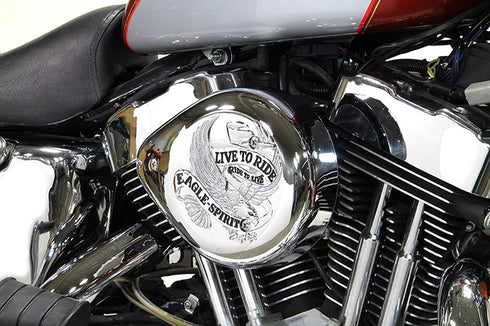 V-Twin Chrome Wyatt Gatling Air Cleaner Assembly - 34-1705