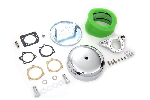 V-Twin Chrome Wyatt Gatling Air Cleaner Assembly - 34-1706