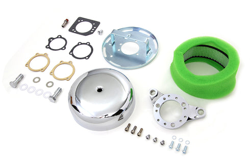 V-Twin Chrome Wyatt Gatling Air Cleaner Assembly - 34-1706