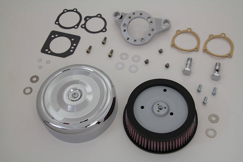 V-Twin Chrome Wyatt Gatling Air Cleaner Assembly - 34-1709