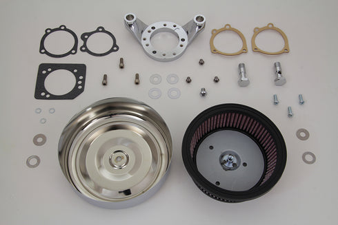 V-Twin Chrome Wyatt Gatling Air Cleaner Assembly - 34-1709