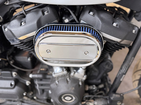 V-Twin M8 Oval Air Cleaner Cover Chrome - 34-1714