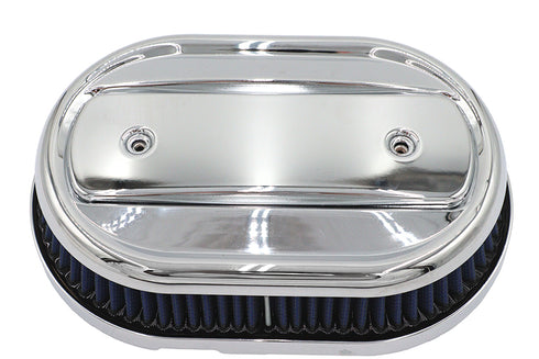 V-Twin M8 Oval Air Cleaner Cover Chrome - 34-1714