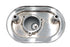 V-Twin M8 Oval Air Cleaner Cover Chrome - 34-1714